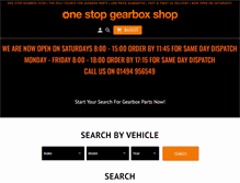 Tablet Screenshot of onestopgearboxshop.com